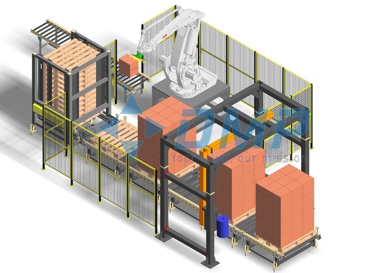 Hệ thống robot xếp pallet